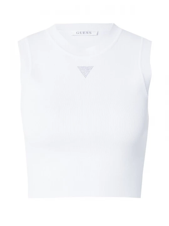 Foto van product GUESS Gebreide top 'Alexia' zilver / wit