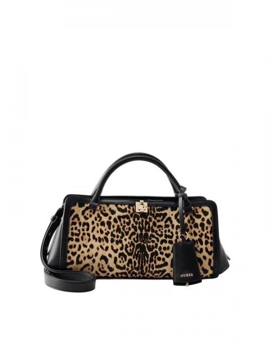 Foto van product GUESS Handtas 'AUDREY' brokaat / cappuccino / zwart