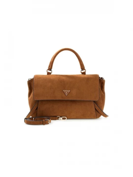 Foto van product GUESS Handtas 'Devon Top Handle Flap' cognac