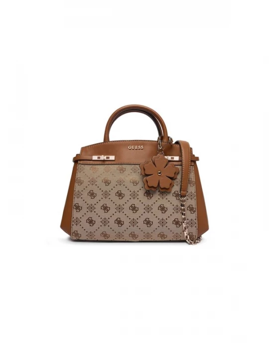 Foto van product GUESS Handtas 'Guess Satchel Bag Latte Logo' lichtbruin