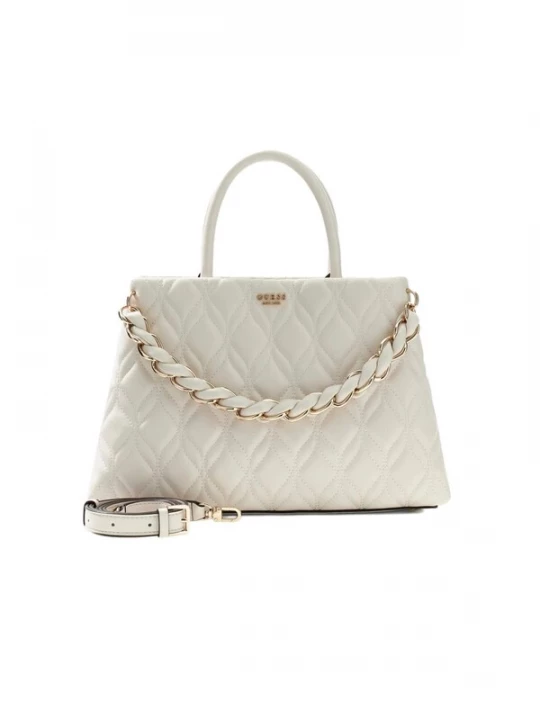 Foto van product GUESS Handtas 'Maxine Girlfriend Satchel' offwhite