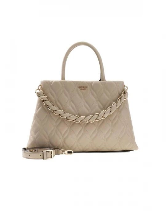 Foto van product GUESS Handtas 'Maxine Girlfriend Satchel' taupe