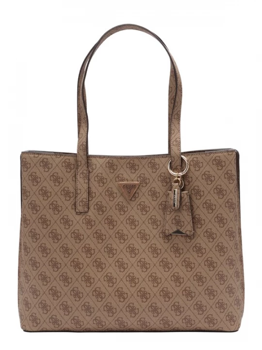 Foto van product GUESS Handtas 'MERIDIAN II GIRLFRIEND TOTE' donkerbeige / lichtbruin