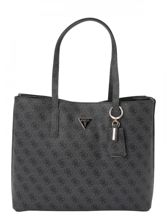 Foto van product GUESS Handtas 'MERIDIAN II GIRLFRIEND TOTE' donkergrijs / zwart