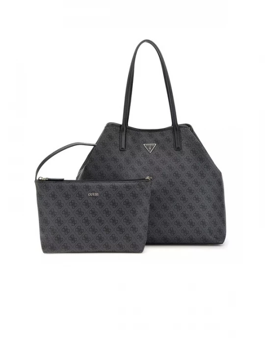Foto van product GUESS Handtas 'Victtoria Large 2 In 1 Tote' donkergrijs
