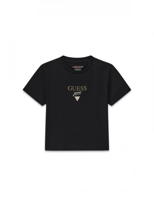 Foto van product GUESS JEANS Shirt 'BABY BAKER' bruin / zwart / wit