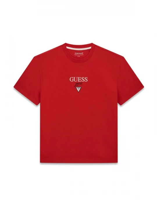 Foto van product GUESS JEANS Shirt 'BAKER' rood / zwart / wit