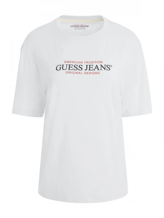 Foto van product GUESS JEANS Shirt bloedrood / zwart / wit