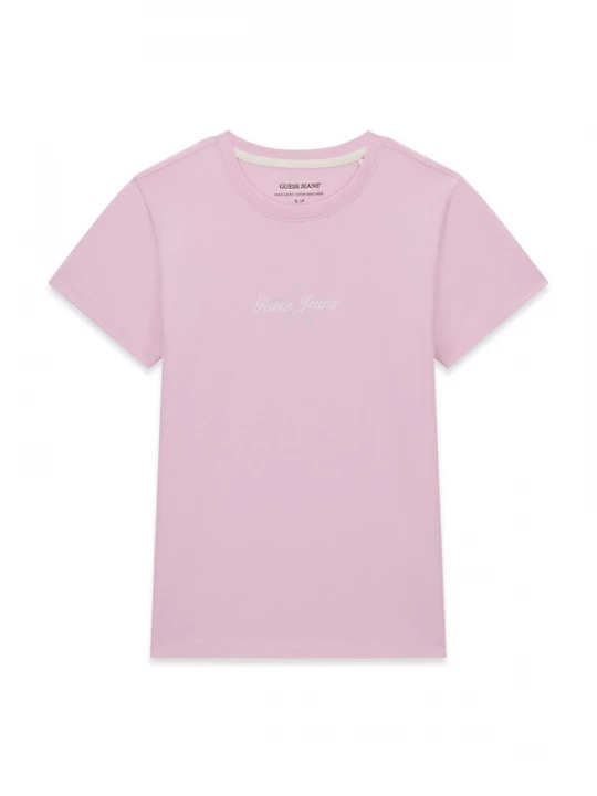 Foto van product GUESS JEANS Shirt oudroze / wit