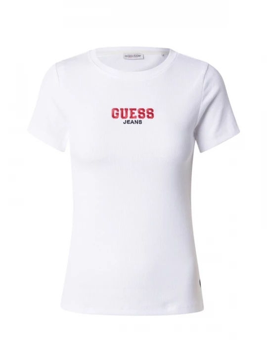 Foto van product GUESS JEANS Shirt rood / zwart / wit