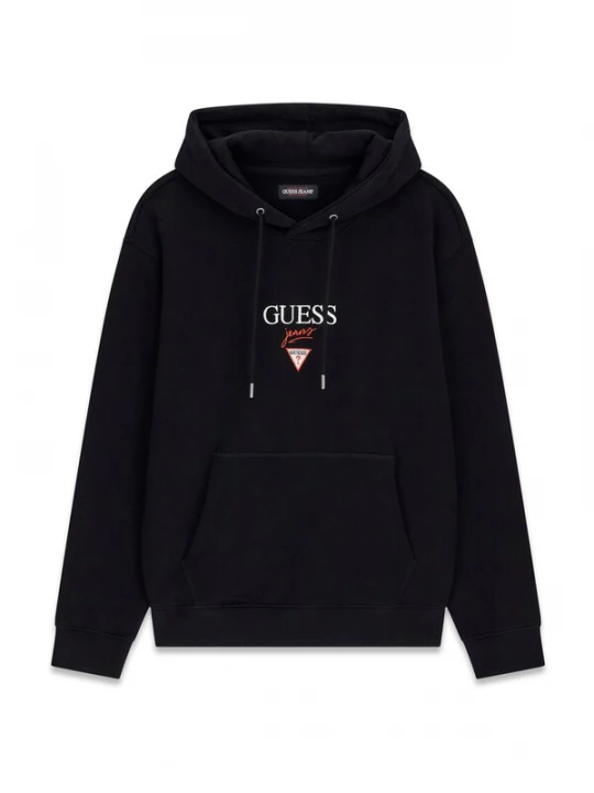 Foto van product GUESS JEANS Sweatshirt 'BAKER' rood / zwart / wit