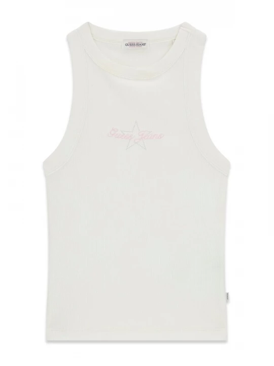 Foto van product GUESS JEANS Top sand / lichtblauw / pink