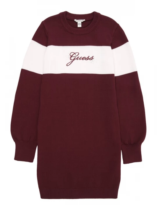 Foto van product GUESS Jurk wijnrood / wit