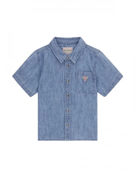 Foto van product GUESS KIDS Overhemd blauw denim