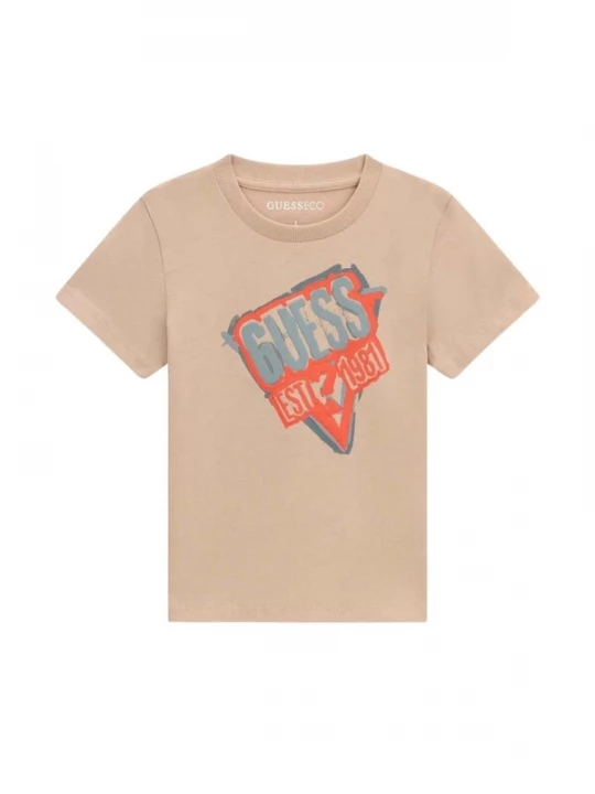 Foto van product GUESS KIDS Shirt 'GUESS KIDS SS T-SHIRT T-SHIRT' beige