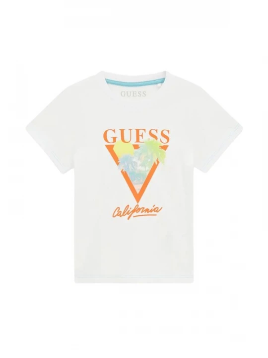 Foto van product GUESS KIDS Shirt 'GUESS KIDS SS T-SHIRT T-SHIRT' wit