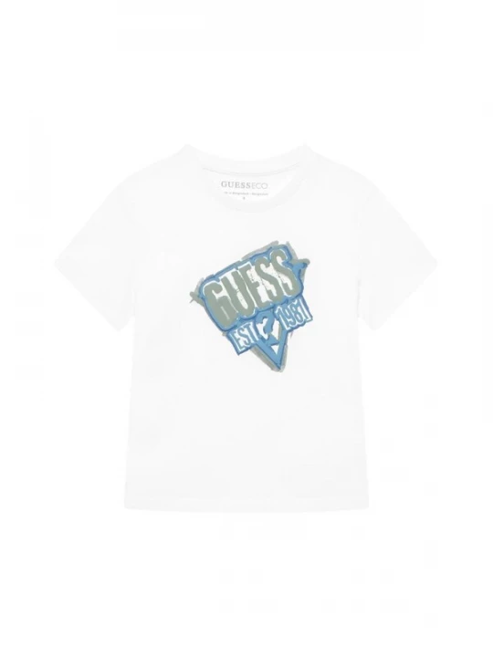Foto van product GUESS KIDS Shirt 'GUESS KIDS SS T-SHIRT T-SHIRT' wit