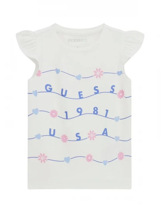 Foto van product GUESS KIDS Shirt 'SS T-SHIRT' wit
