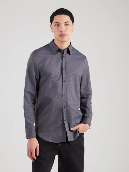 Foto van product GUESS Overhemd navy / donkergrijs