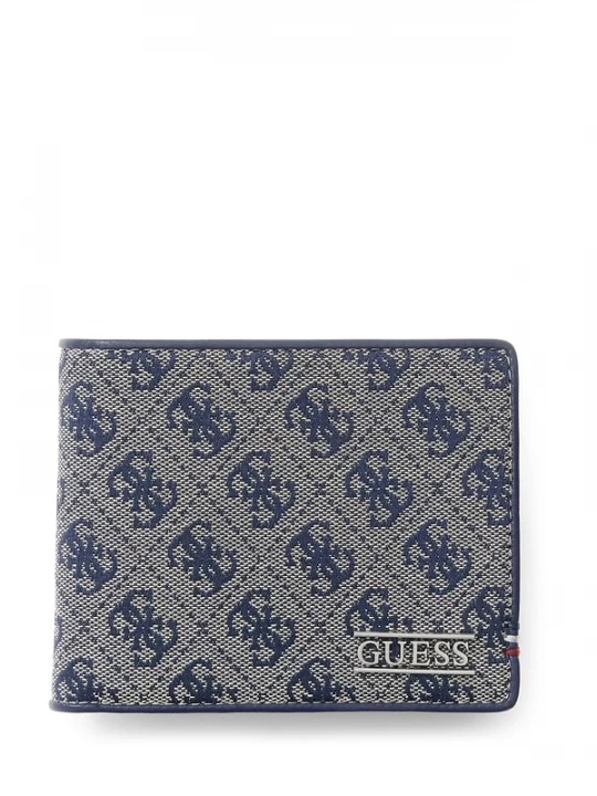 Foto van product GUESS Portemonnee 'Boston' blauw / lichtgrijs