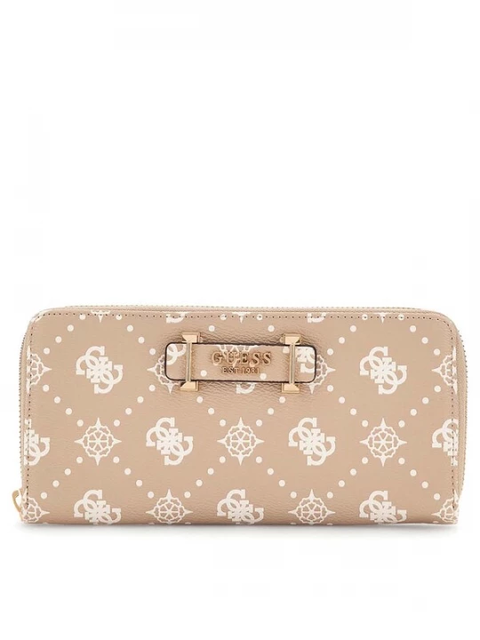 Foto van product GUESS Portemonnee 'Silia Slg' beige / wit