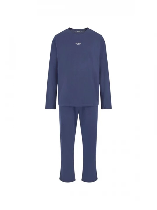 Foto van product GUESS Pyjama lang 'Derrick' blauw / wit