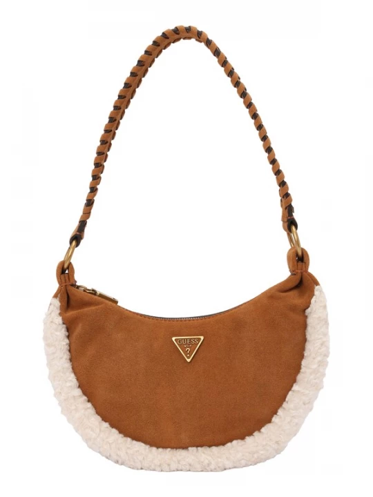 Foto van product GUESS Schoudertas 'AMITA HOBO' beige / cognac