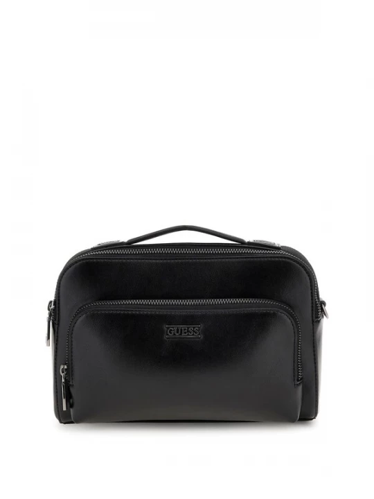 Foto van product GUESS Schoudertas 'BOSTON CAMERA BAG DOUBLE ZIP' zwart