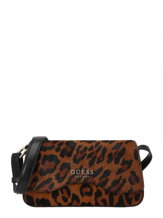 Foto van product GUESS Schoudertas bruin / ombergrijs / zwart