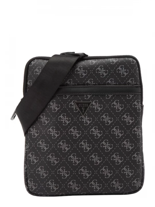Foto van product GUESS Schoudertas 'MILANO CROSSBODY FLAT' antraciet / zwart