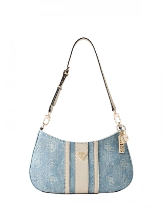 Foto van product GUESS Schoudertas 'Noelle' crème / blauw denim