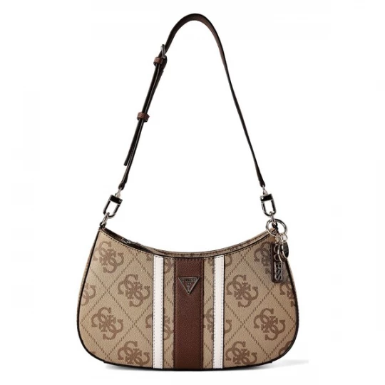 Foto van product GUESS Handtas 'NOELLE II' bruin / lichtbruin / wit