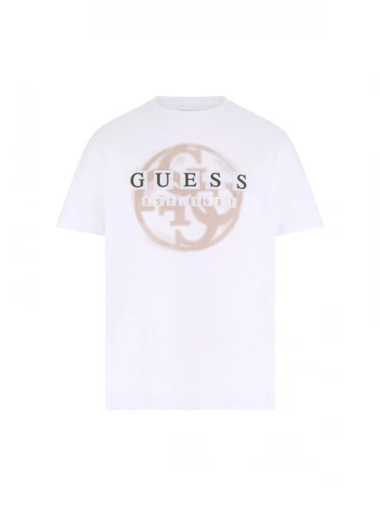 Foto van product GUESS Shirt beige / donkergroen / wit