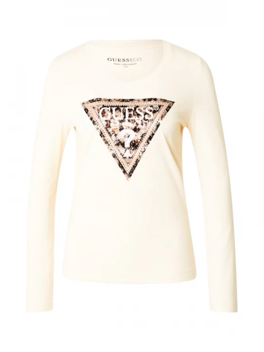 Foto van product GUESS Shirt bruin / cappuccino / zwart / wit