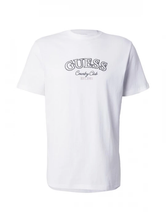 Foto van product GUESS Shirt 'COUNTRY CLUB' olijfgroen / rosa / wit