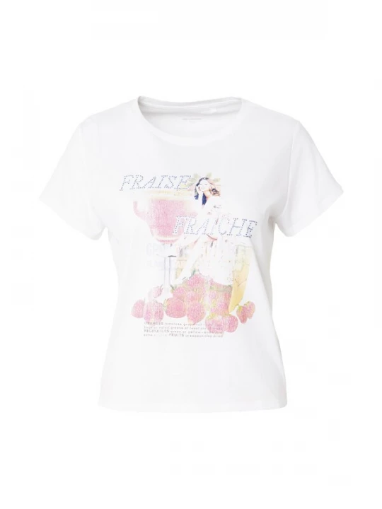 Foto van product GUESS Shirt crème / magenta / wit