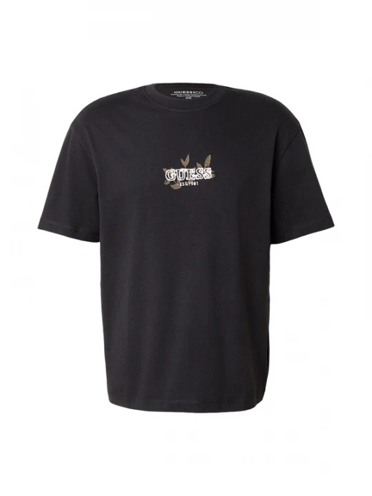 Foto van product GUESS Shirt donkerbeige / zwart / wit