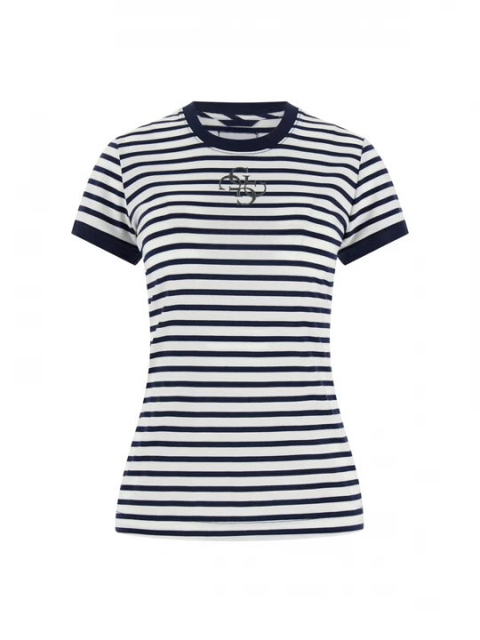 Foto van product GUESS Shirt donkerblauw / wit