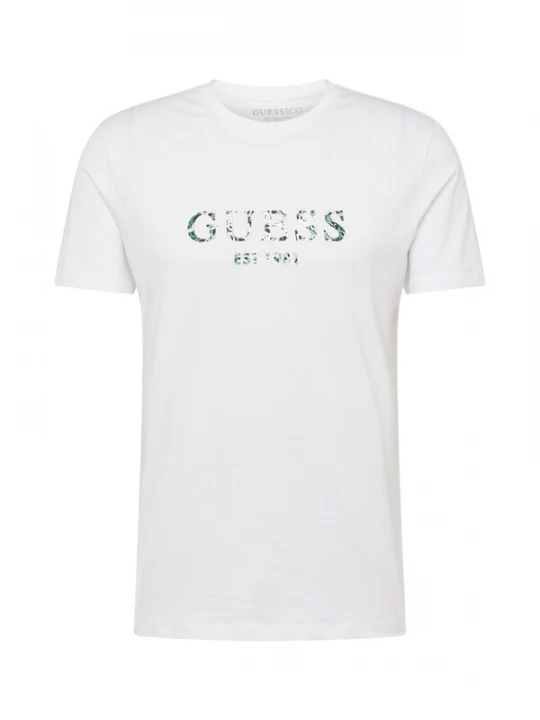 Foto van product GUESS Shirt donkergrijs / groen / wit