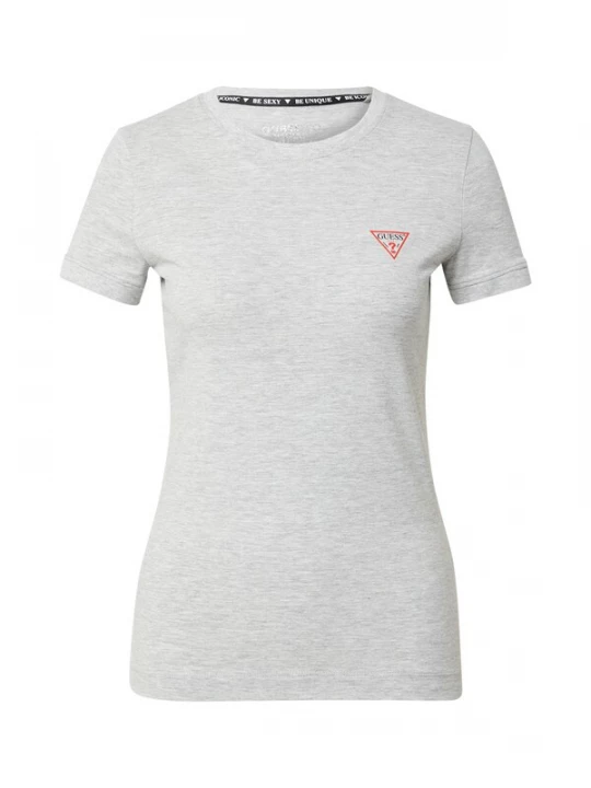 Foto van product GUESS Shirt grijs gemêleerd / vuurrood / zwart