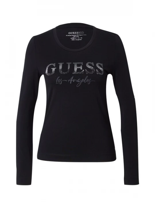 Foto van product GUESS Shirt grijs / zwart / zilver