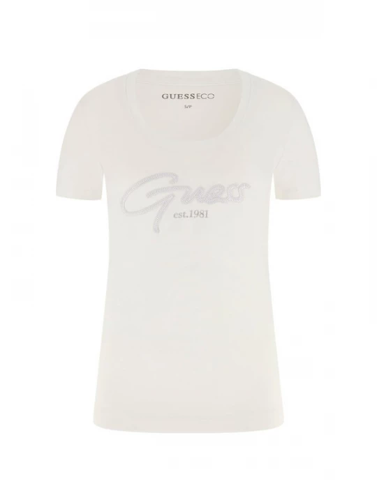 Foto van product GUESS Shirt 'Guess Script' wit