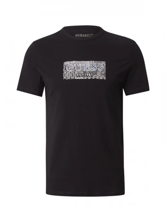 Foto van product GUESS Shirt indigo / zwart / wit