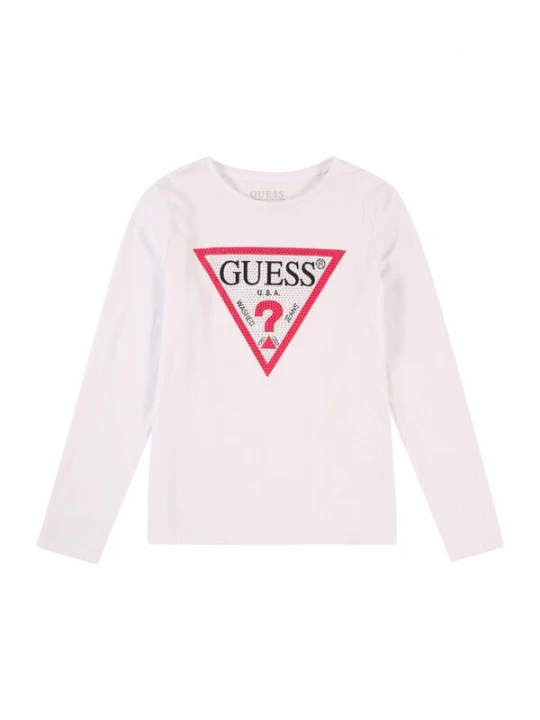 Foto van product GUESS Shirt knalrood / zwart / wit