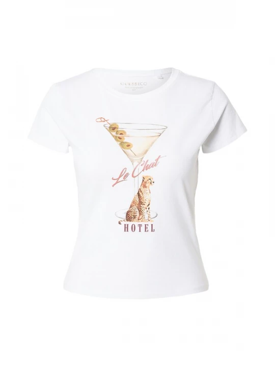 Foto van product GUESS Shirt 'LEOPARDTINI' bruin / olijfgroen / zwart / wit