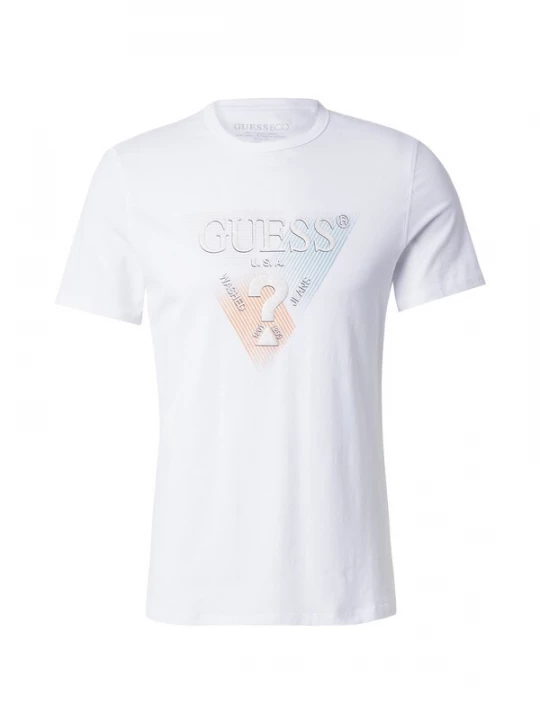 Foto van product GUESS Shirt lichtblauw / lichtrood / zilver / wit