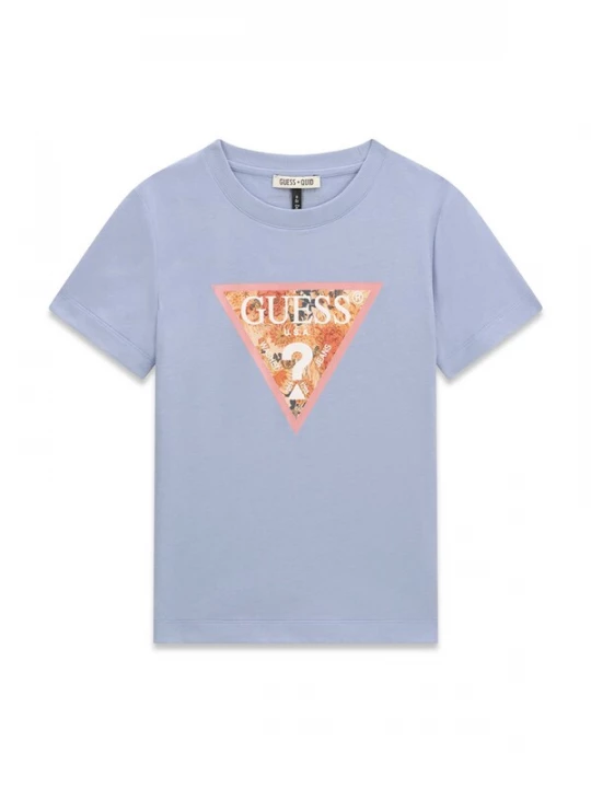 Foto van product GUESS Shirt lichtblauw / oranje / donkeroranje / wit