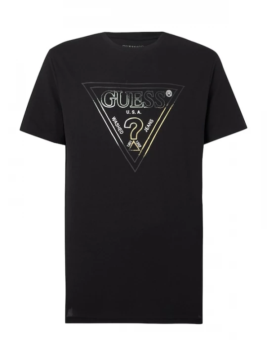 Foto van product GUESS Shirt lichtgeel / antraciet / zwart / wit