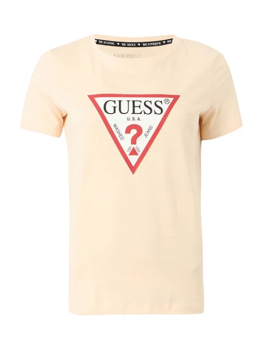 Foto van product GUESS Shirt lichtgeel / oxide / zwart / offwhite