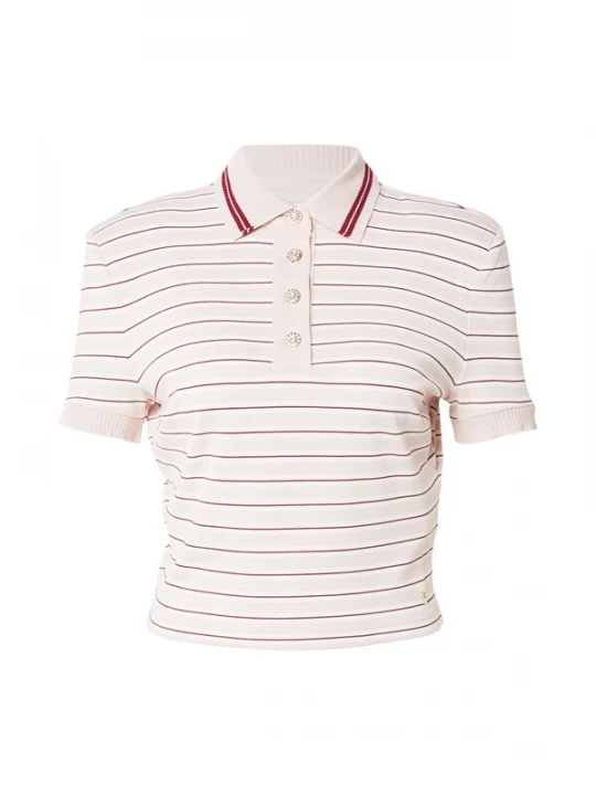 Foto van product GUESS Shirt 'Ludovica' poederroze / karmijnrood / wit